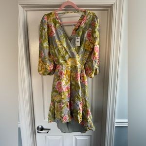 NWT Semi Backless Floral Express Dress